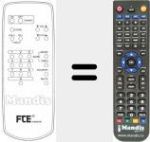 Replacement remote control for ESR 1500 (ver. 2)